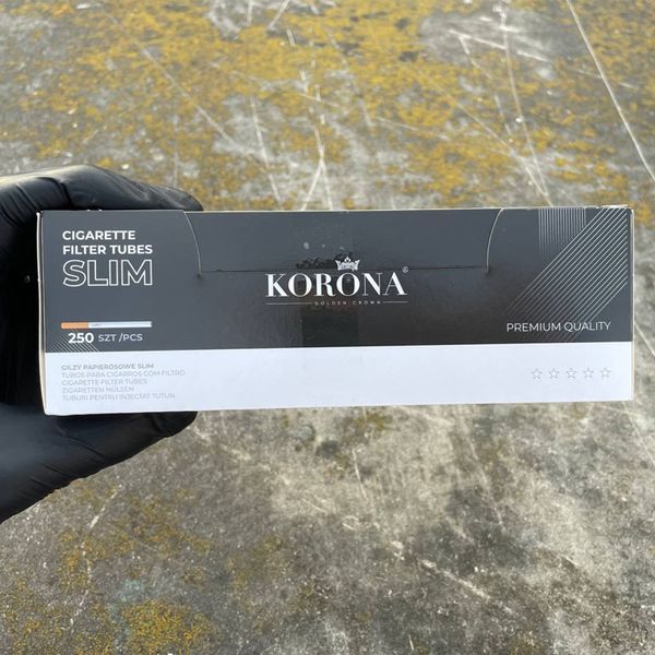 Сигаретні гільзи Korona slim (слім) 250шт Korona slim 250 фото
