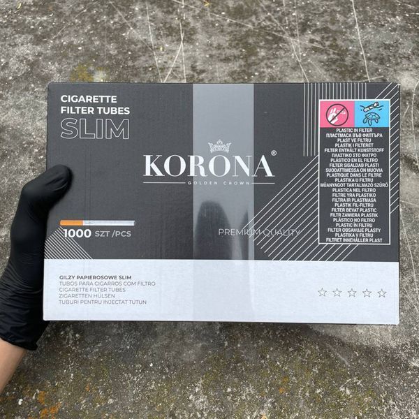 Сигаретные гильзы Корона Слим 1000шт Korona 1000 фото